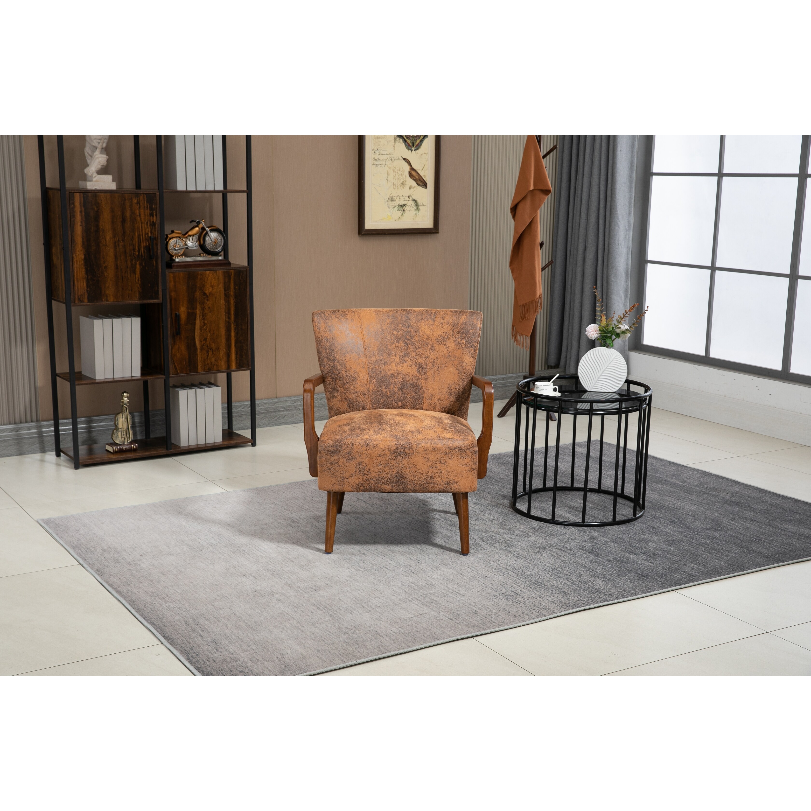 Square best sale arm chairs