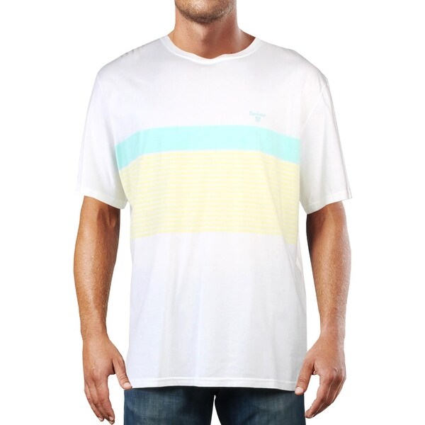 mens white barbour t shirt