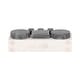 preview thumbnail 7 of 6, Sagebrook Home 8" Marble Boombox Decorative Object - White and Black - 8" x 2" x 5"