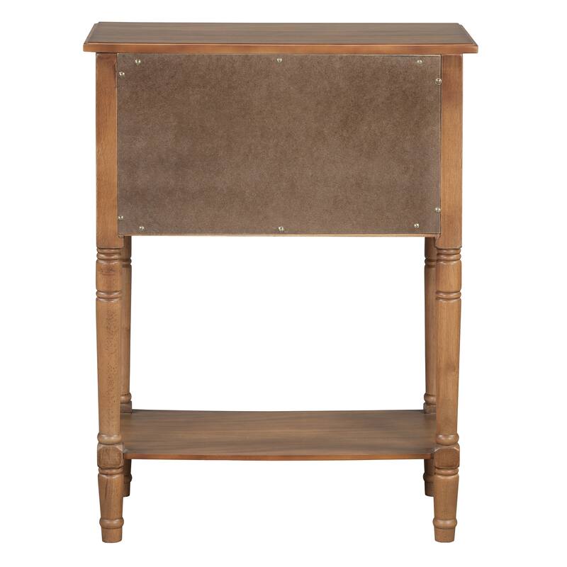 Narrow Console Table, Slim Sofa Table with Three Storage Drawers and Bottom Shelf for Living Room, Easy Assembly