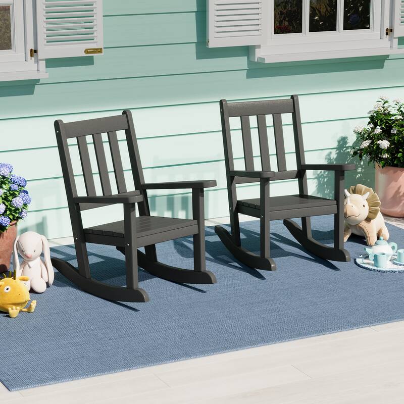 Laguna Kids Outdoor Poly Rocking Chair (Set of 2)