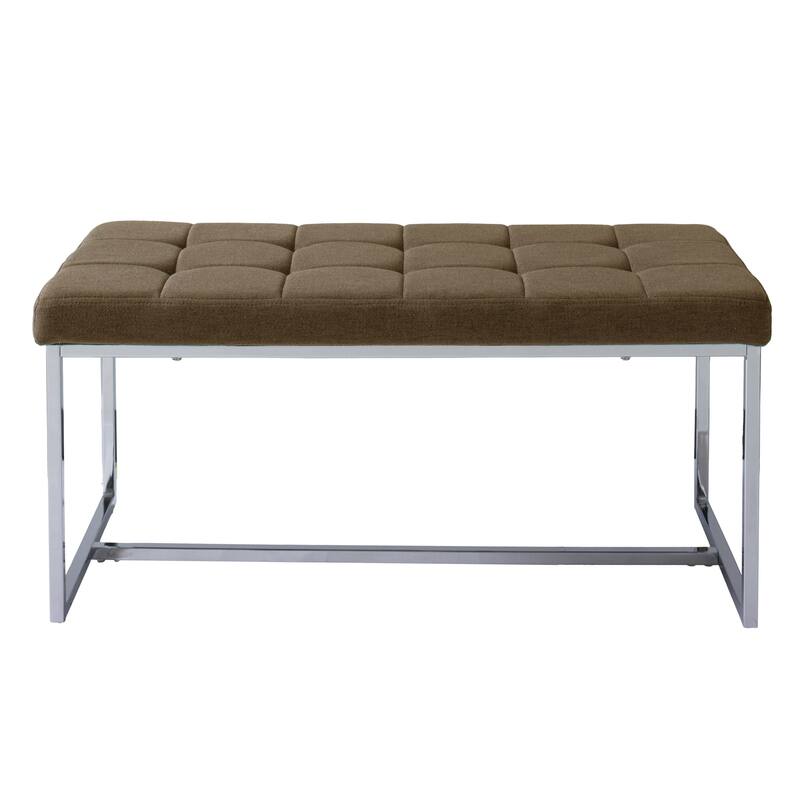CorLiving Huntington Modern Tufted Fabric Bench