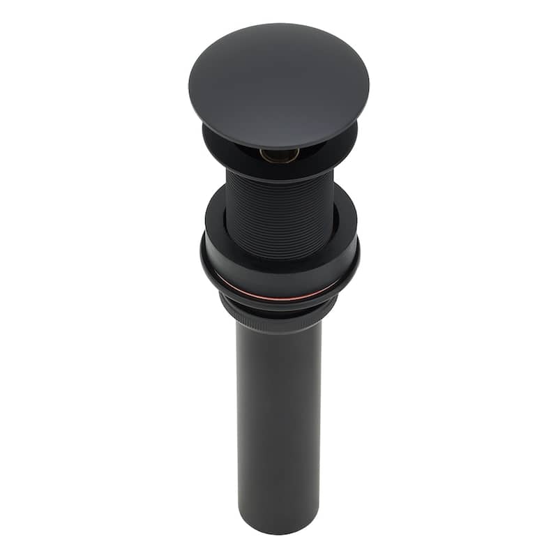 1.5" Non-Overflow Pop-up Bathroom Sink Drain - Matte Black - YES