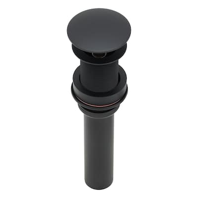 1.5" Non-Overflow Pop-up Bathroom Sink Drain - Matte Black - YES