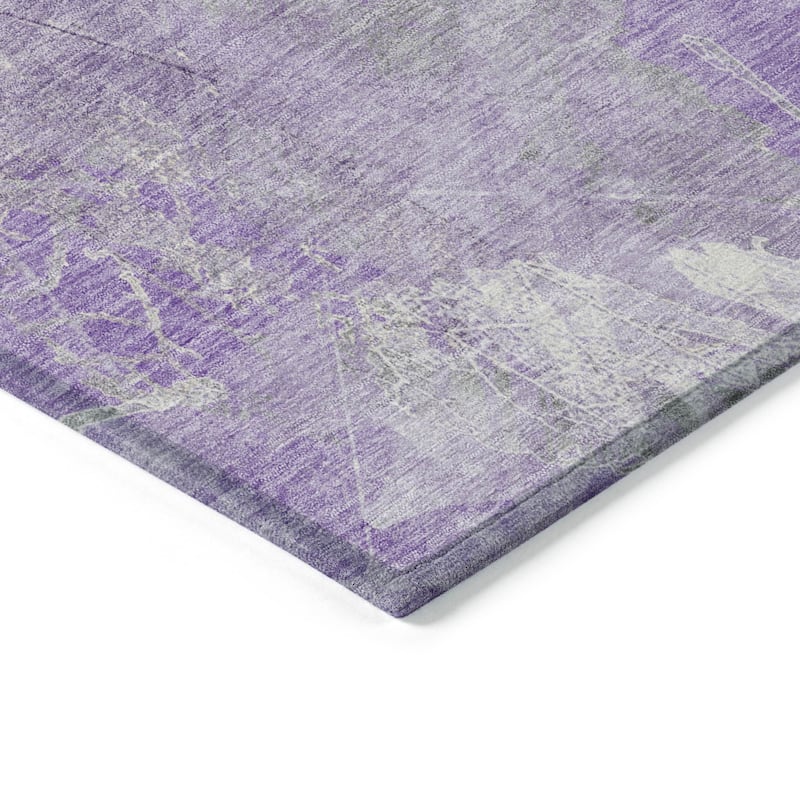 HomeRoots Floral Transitional Rectangle Outdoor Rug