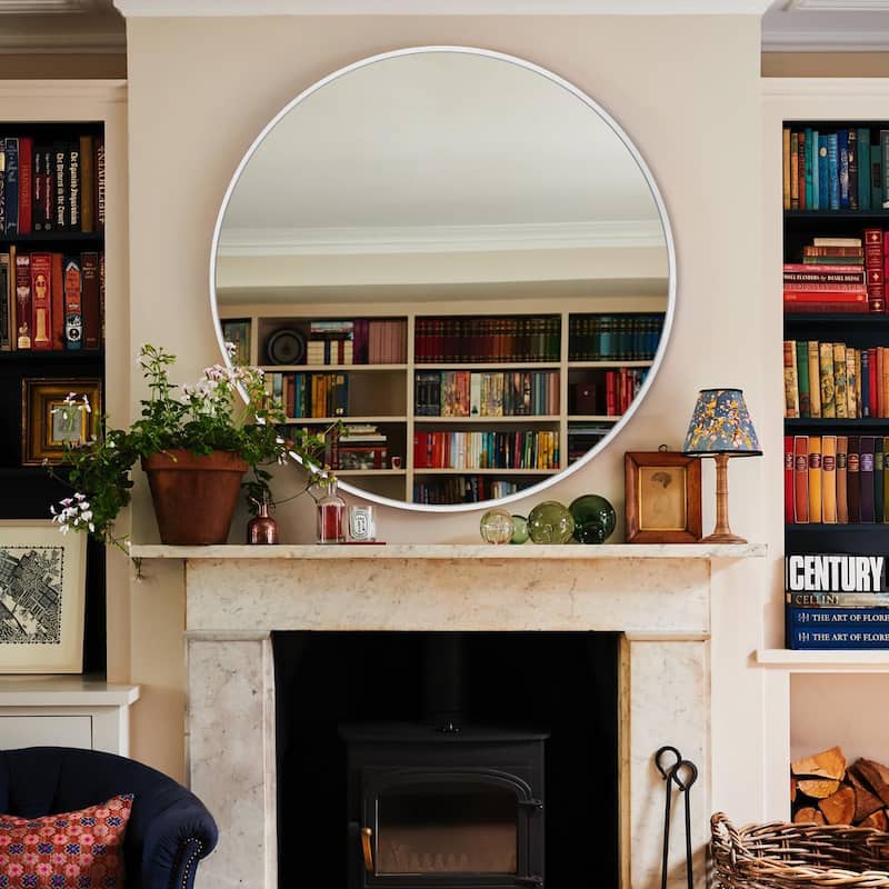 Modern Bathroom Wall Mounted Round Vanity Mirror