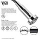 preview thumbnail 136 of 156, VIGO Edison 19" H Single Handle Pull-Down Sprayer Kitchen Faucet