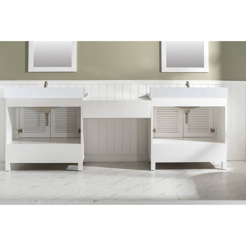 Estate 102" Double Sink Bathroom Vanity Modular Set