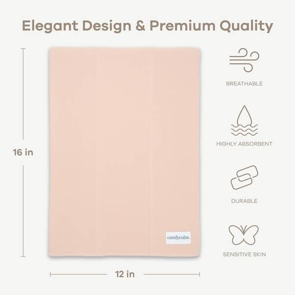 dimension image slide 6 of 12, Burp Cloths 100% Cotton Washcloths for Boys and Girls by Comfy Cubs