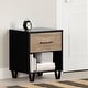 preview thumbnail 15 of 17, South Shore Arlen 1-Drawer Nightstand Black