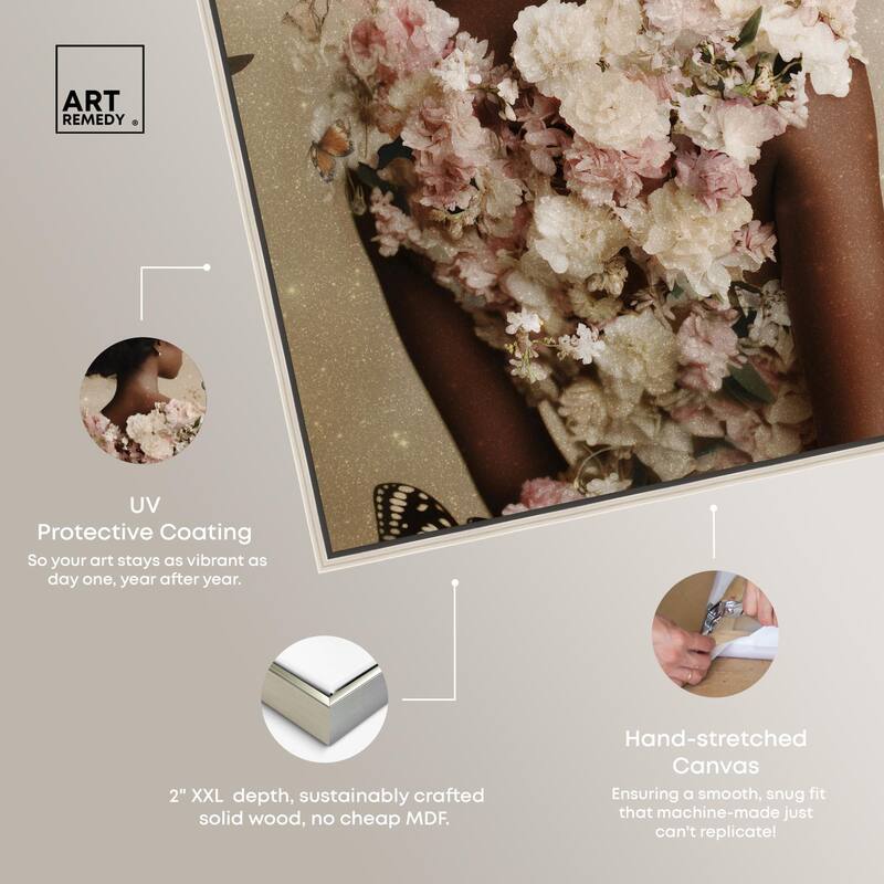Butterfly Bloom Dress II Canvas by Art Remedy