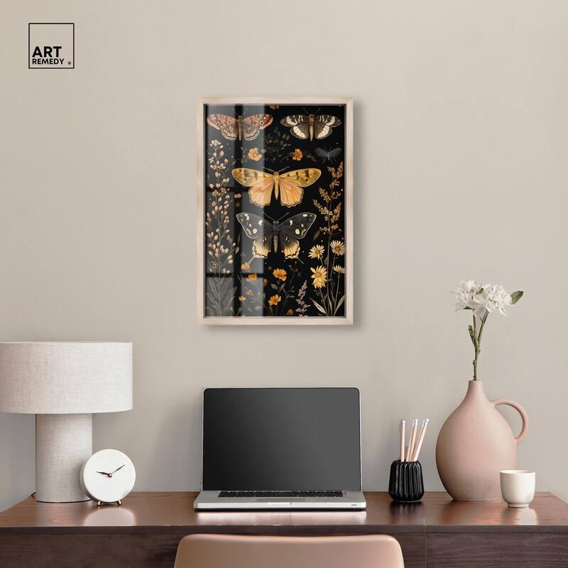 Winged Visitors II Shadowbox by Art Remedy
