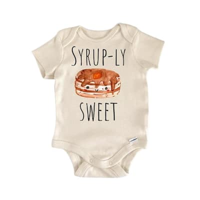 Pancakes Food Brunch Breakfast - Baby Boy Girl Clothes Infant Bodysuit Funny