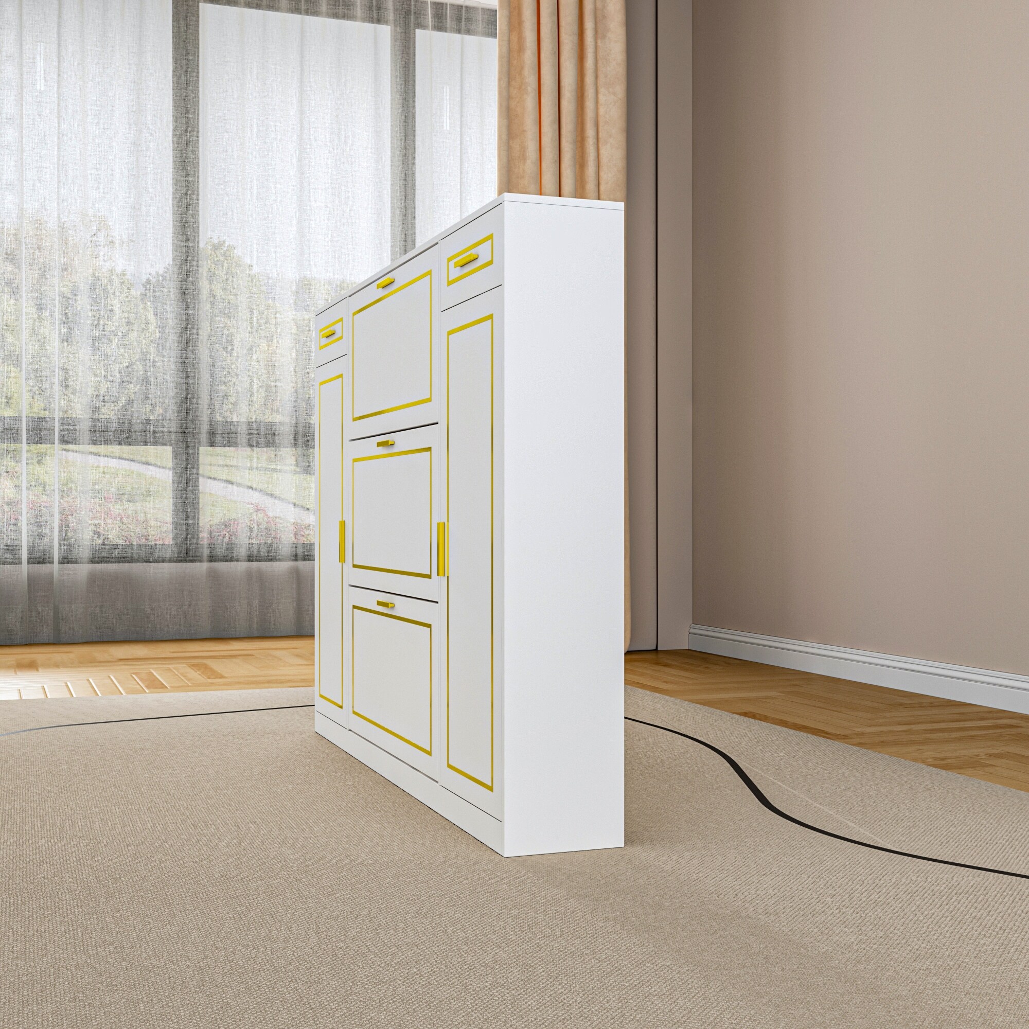 63W Freestanding Shoe Closet Organizer for Hallway Bedroom Cloakroom - Bed  Bath u0026 Beyond - 36723579