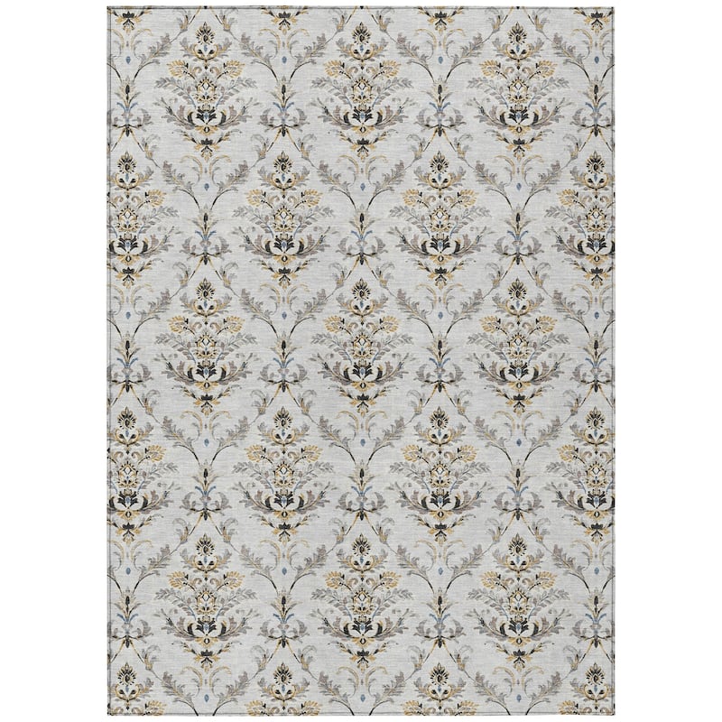 Machine Washable Indoor/ Outdoor Traditional Marrakesh Chantille Rug