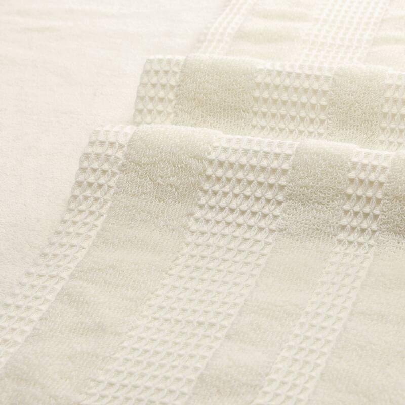 Cotton Bath Towel Set of 2, Luxury Towels, Highly Absorbent and Quick Dry Towels for Hotel, Spa 28" x 56" - Beige