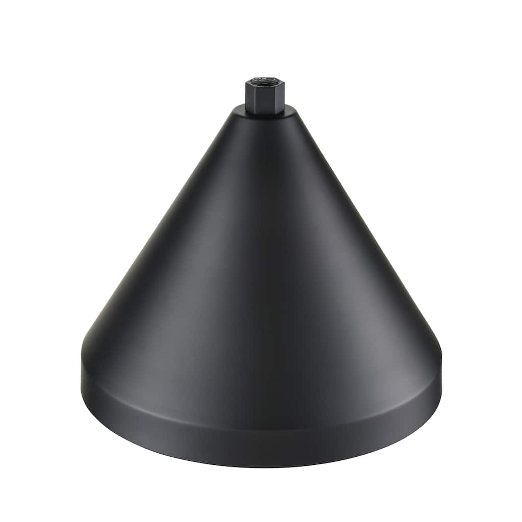 R Series 1-Light Cone Shade Satin Black - Satin Black