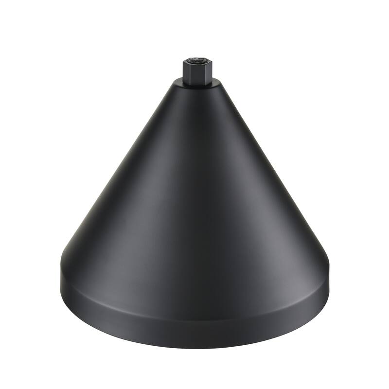 R Series 1-Light Cone Shade Satin Black - Satin Black