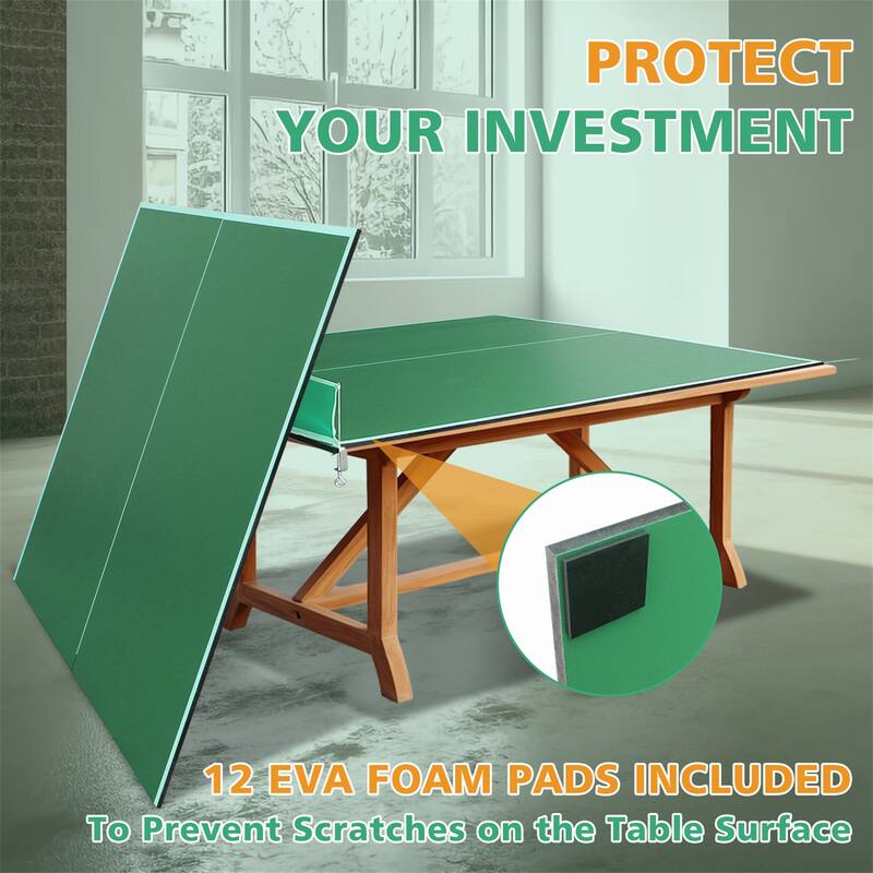 7*4ft Mid-Size Ping Pong Conversion Top Foldable,Table Tennis Table Top