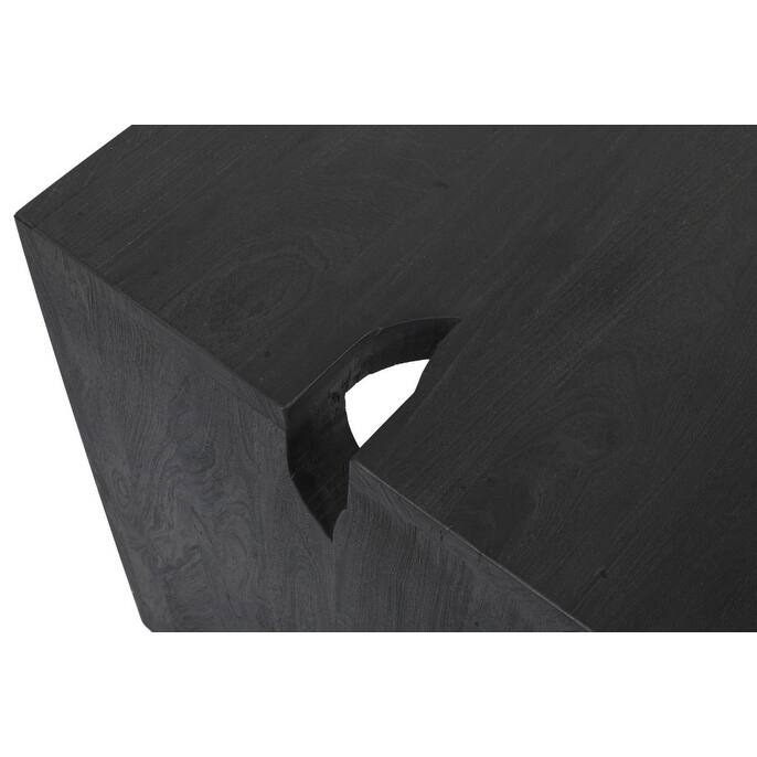 HomeRoots 56" Graphite Reclaimed Wood Sled Writing Desk
