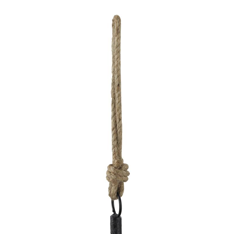 Metal Tibetan Inspired Decorative Cow Bells with Jute Hanging Rope - Set of 3 - Roche River Decor