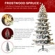 preview thumbnail 128 of 158, Glitzhome 6FT/7.5FT/9FT/11FT Snow Flocked Pre-lit Artificial Fir Christmas Trees