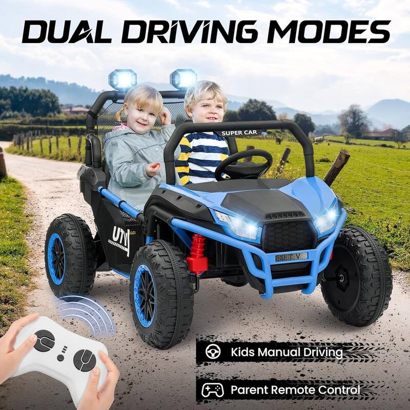24V 2-Seater Kids UTV Ride-On Car Toy with Parent Remote Control for Kids Best Gifts