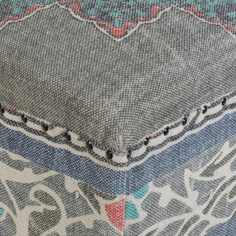 Dilsad Gray Boho Cotton Bench