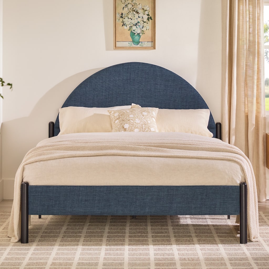 Middlebrook Designs Modern Arch Headboard Queen Bedframe