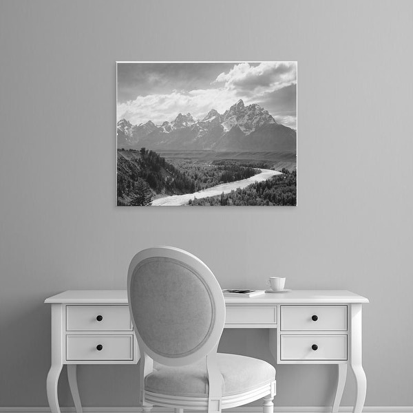 Easy Art Prints Ansel Adams's 'Grand Teton National Park' Premium Canvas Art
