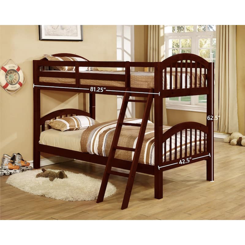 Glenmount Convertible Twin Arched Bunk Bed