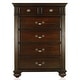 preview thumbnail 27 of 26, Vame Traditional Walnut Solid Wood 3-Piece Poster Bedroom Set by Furniture of America