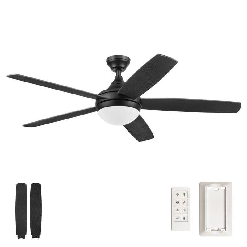 52" Prominence Home Ashby Contemporary Indoor LED Ceiling Fan with Light and Remote Control