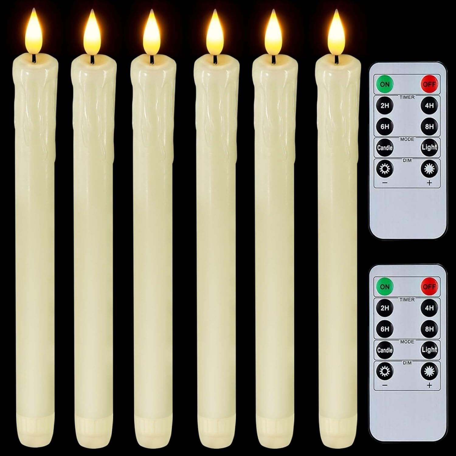 LED Flameless Taper Candles with Remote Timer Bed Bath Beyond 41872023