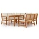preview thumbnail 80 of 83, vidaXL 4/5/6/7/9/11 Piece Patio Dining Set with Cushions Solid Wood Acacia