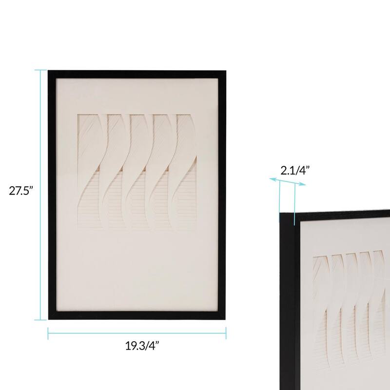 Dimensional Paper Twist Shadowbox Art