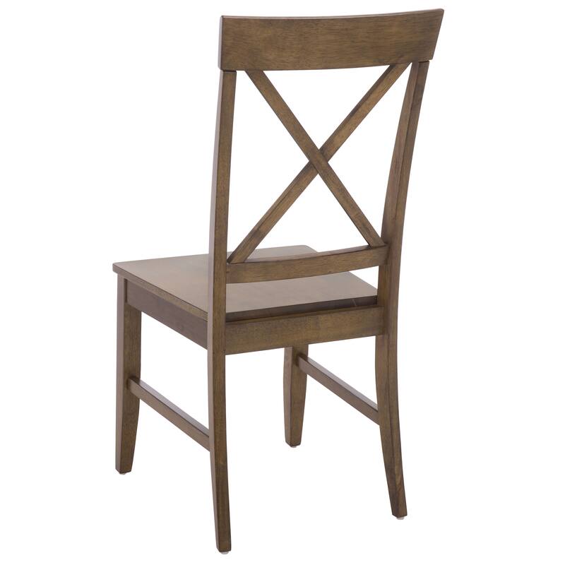SAFAVIEH HOME Ksenia X-Back Side Chair - 18"W x 22"D x 38"H