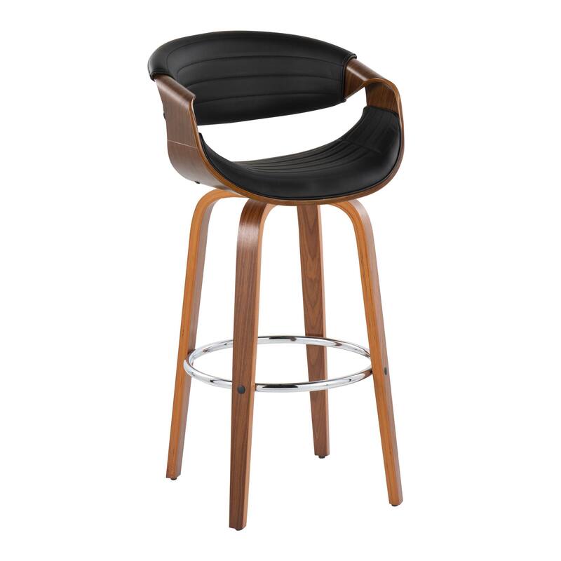 Carson Carrington Kanteborg 30" Fixed-Height Bar Stool with Round Footrest (Set of 2)