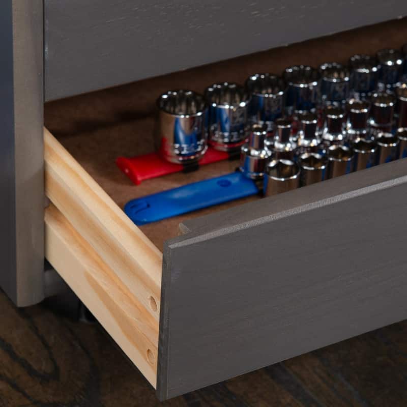 Bridgton 6-drawer Wide Rolling Storage Chest Cart