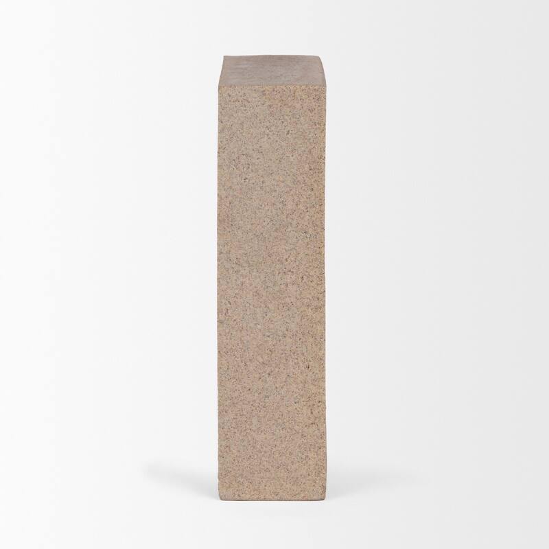 Kacia Resin Textured SandStone / Gray Decorative Object