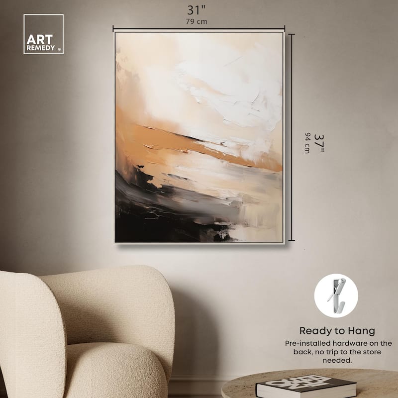 Baked Clay III Canvas by Art Remedy
