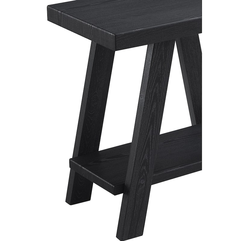 Athens Contemporary Wood Shelf Side Table, a Stylish and Functional Addition to Your Home Decor