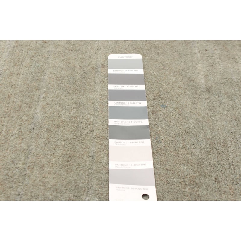 ECARPETGALLERY Hand-knotted Opulence Grey Wool Rug - 3'1 x 11'7