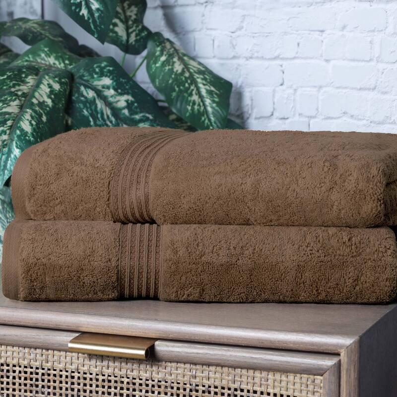 Superior Heritage Egyptian Cotton Absorbent Bath Sheet Set of 2