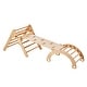 preview thumbnail 26 of 42, Wood Climbing Toy Set Pine 5-in-1 Play Gym for Kid's