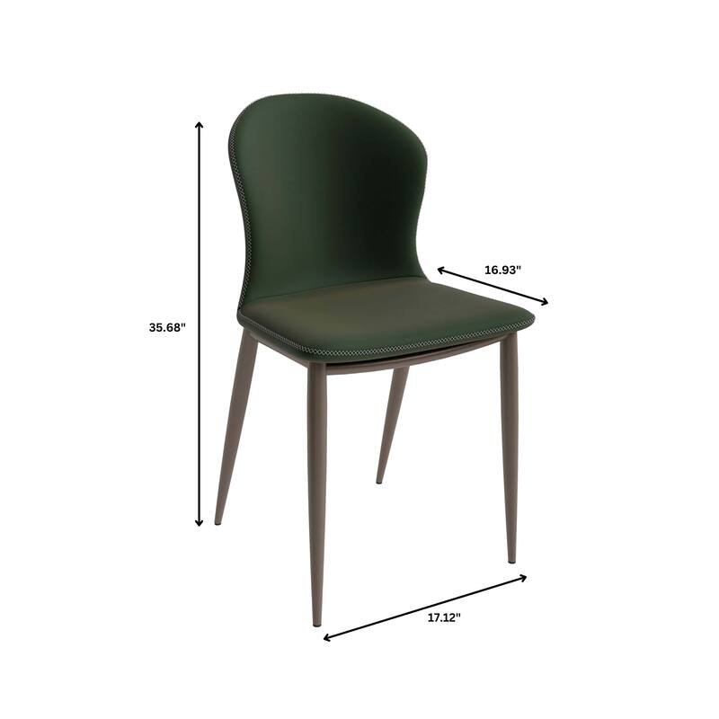 Mosaic Modern Upholstered in Fabric Dining Chair With Metal Legs Set of 4