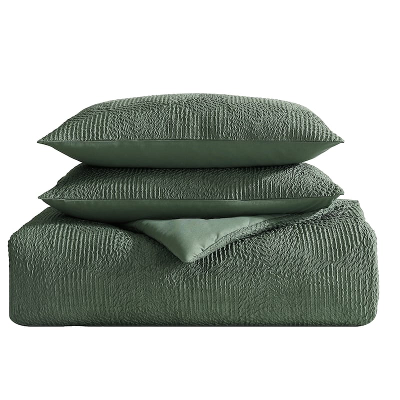 Nautica Point Harbor Solid Embossed Comforter Set
