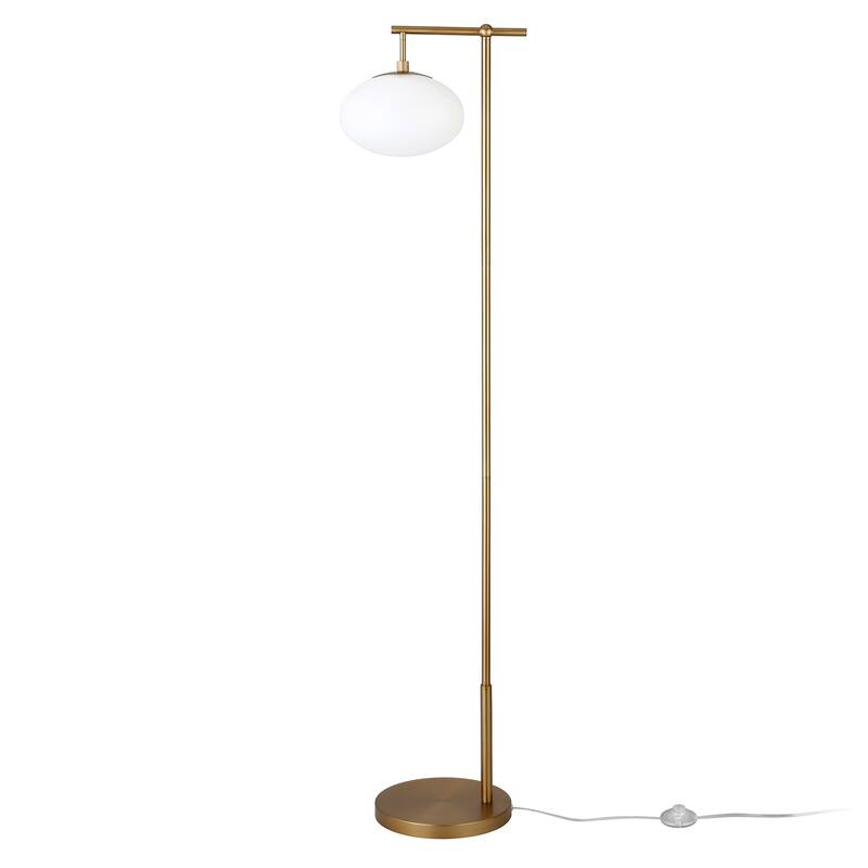 Blume 68" Tall Floor Lamp with Glass Shade