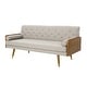 preview thumbnail 20 of 19, Jalon Tufted Fabric Sofa by Christopher Knight Home Beige