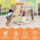 preview thumbnail 20 of 19, Costway 6-in-1 Wood Jungle Gym Montessori Climbing Play Set with - See Details